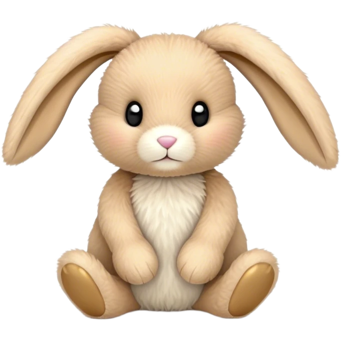 light tan bunny, jellycat stuffed animal emoji