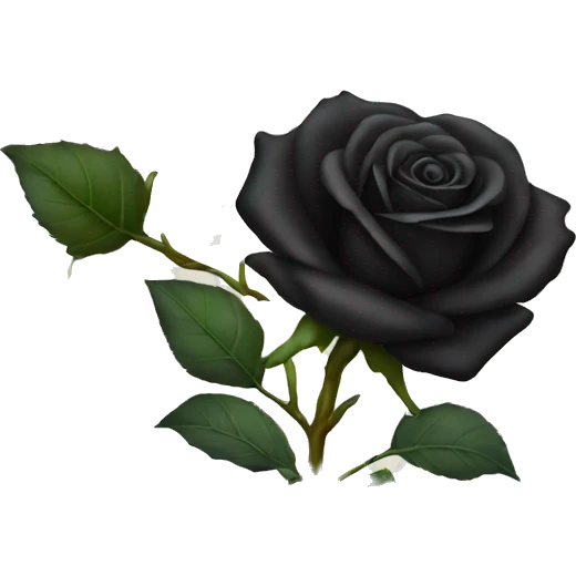 Black rose emoji