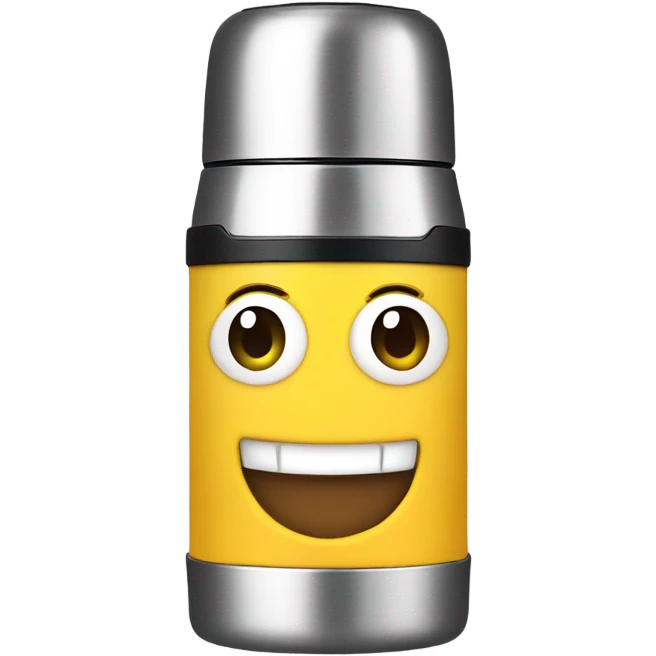 Thermos with smile emoji