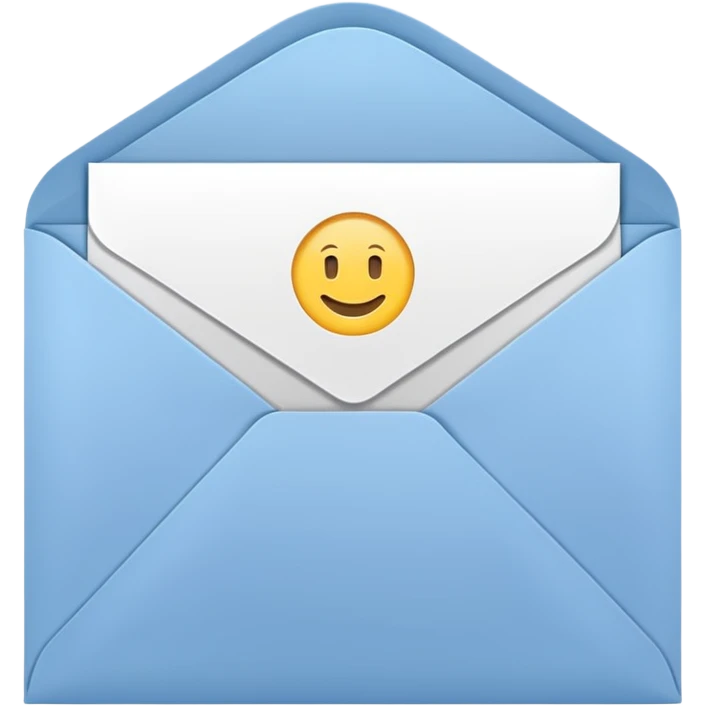 white invitation emoji