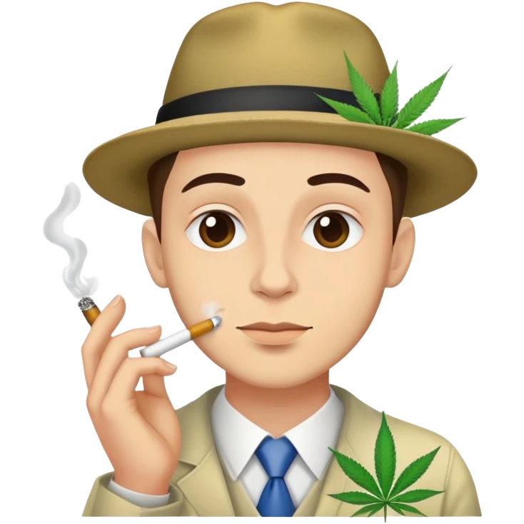 Еврей который курит марихуану  emoji