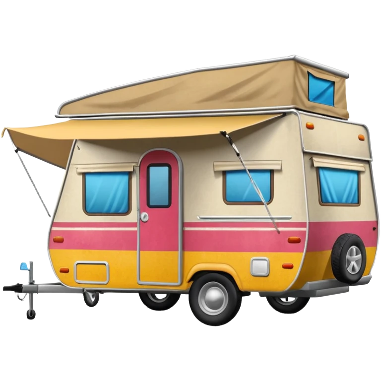 pop up camper emoji