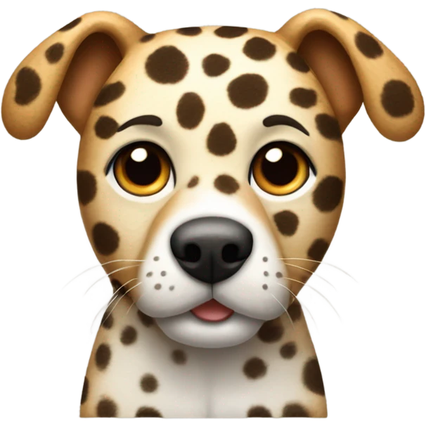 Dog with Leopard skin  emoji