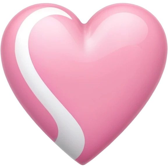 beautiful pink and white heart emoji