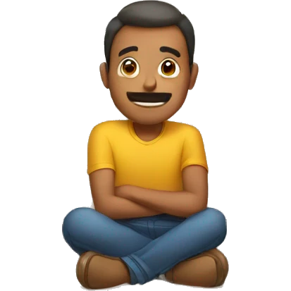 man sitting in a cupboard emoji