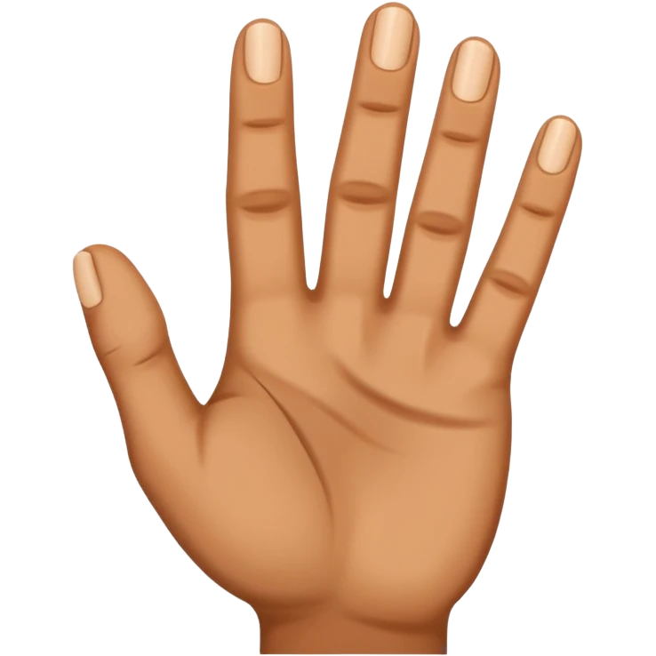 mano 4 dedos emoji