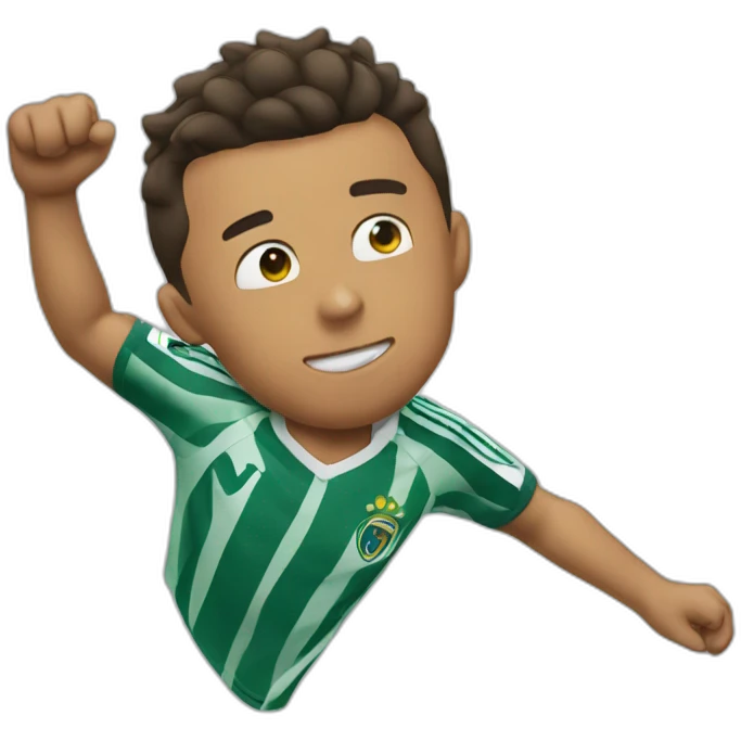 Dab with Ronaldo face emoji