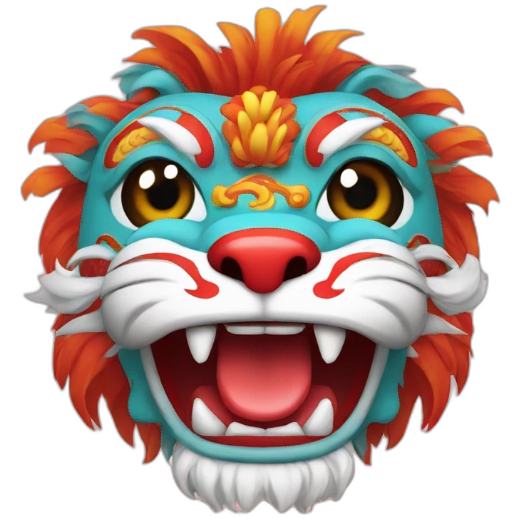 southern chinese lion dancer emoji