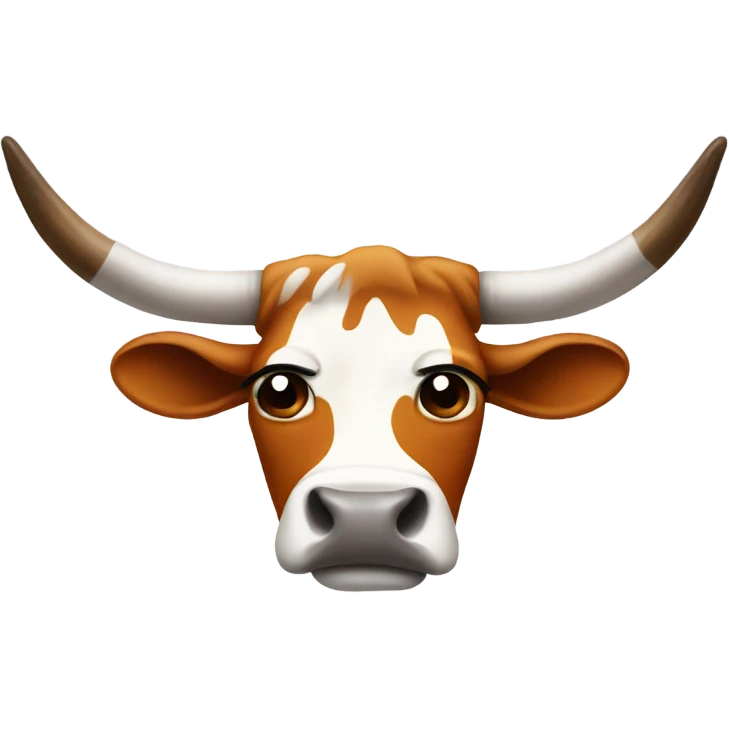 Very sad Texas longhorn crying tears from his eyes  emoji