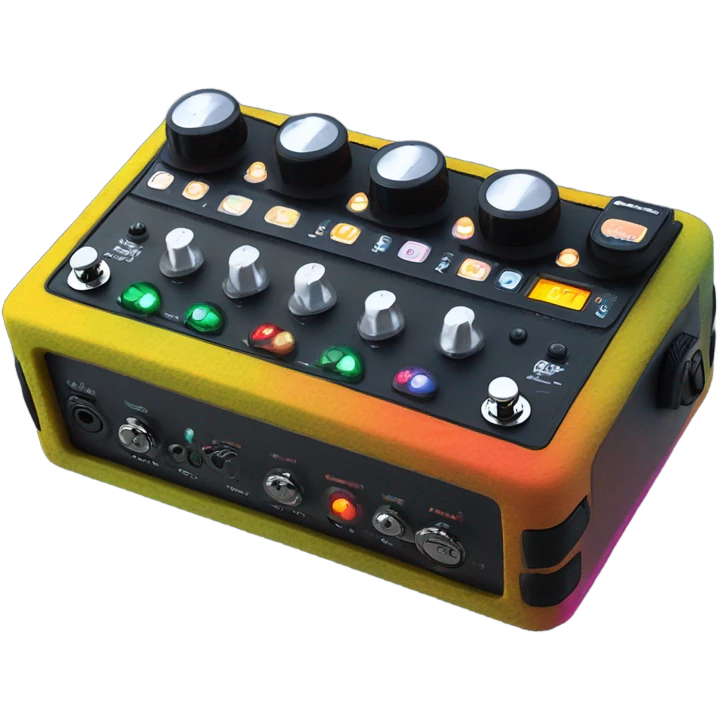 Multi effect guitar pedal emoji