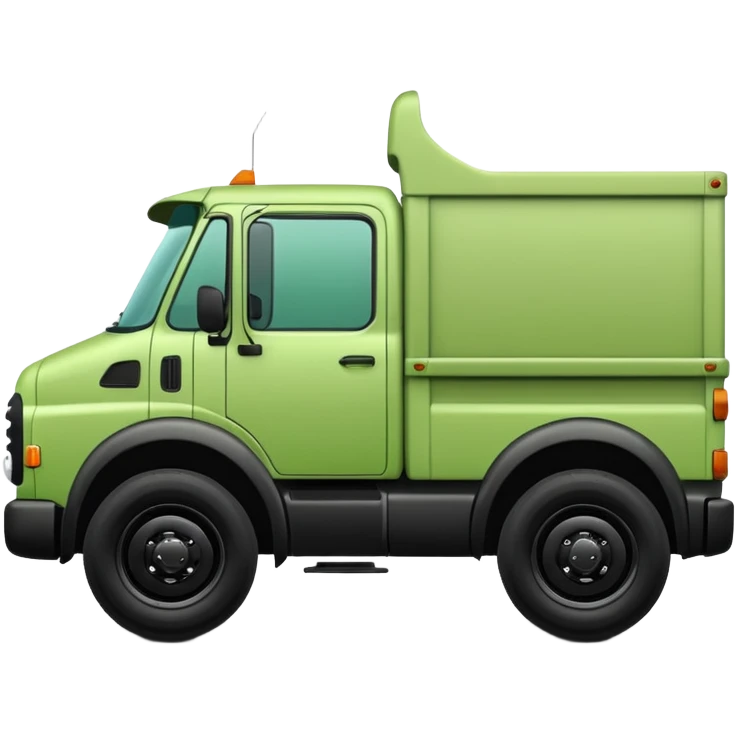 light green truck with black details emoji