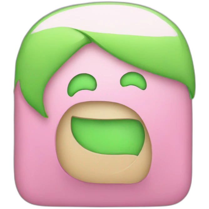pink green iphone emoji