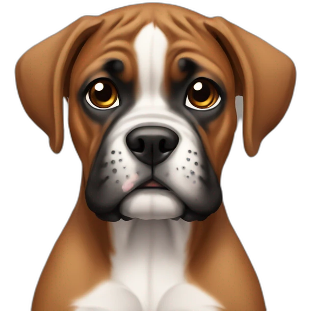Boxer dog puppy emoji