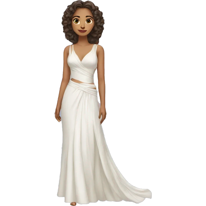 mohini white dress emoji
