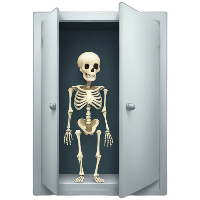 skeleton in the closet emoji