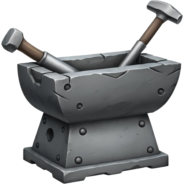 stone blacksmith's anvil emoji