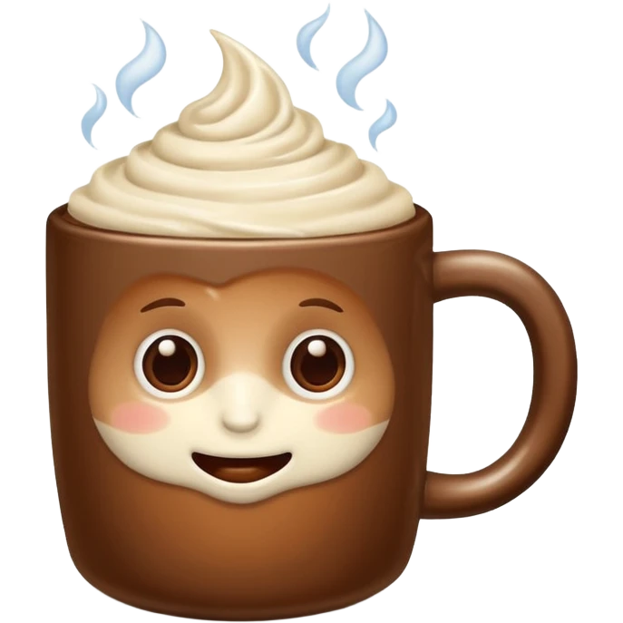 mocca with cream emoji