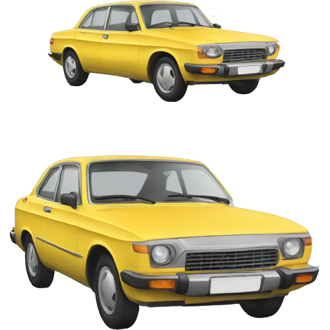 Car with « Alia » text emoji