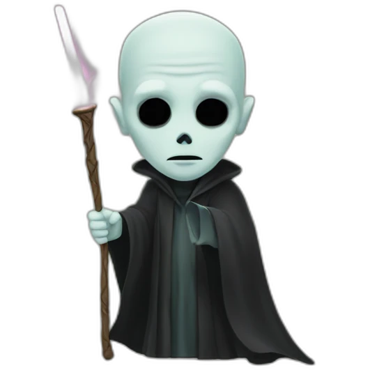 Voldemort with a wand emoji