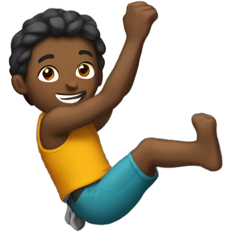 person bouldering emoji