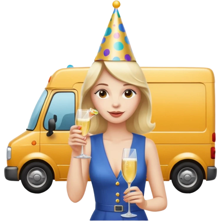 CAN I USE THE SAME IMAGE BUT WITH A MOVING VAN IN THE BACKGROUND emoji
