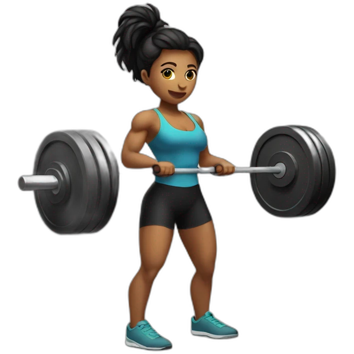 woman-deadlift emoji