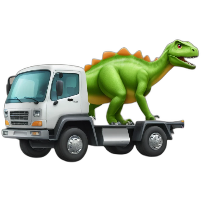dinosaure qui a la forme d’un camion emoji