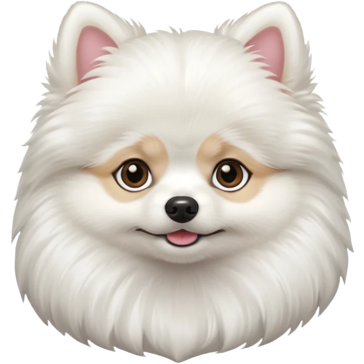 Lulu da pomerania branco  emoji