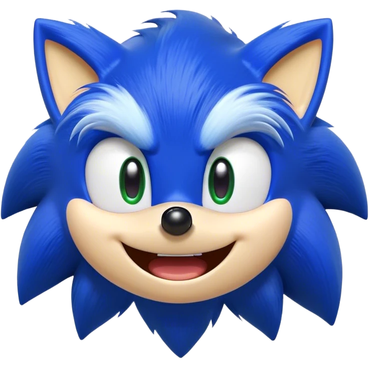 sonic face emoji