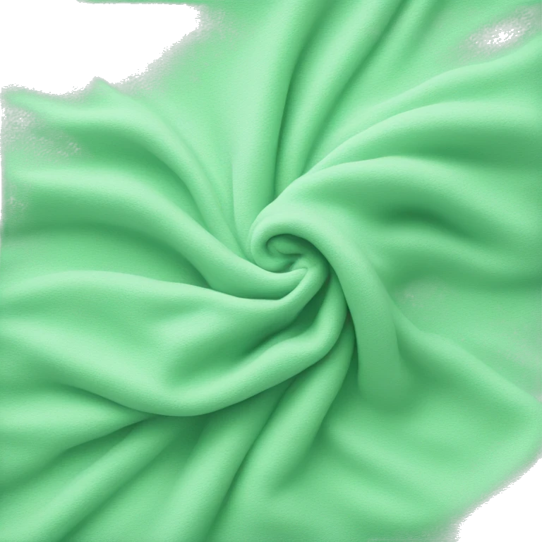 pastel green folded blanket  emoji