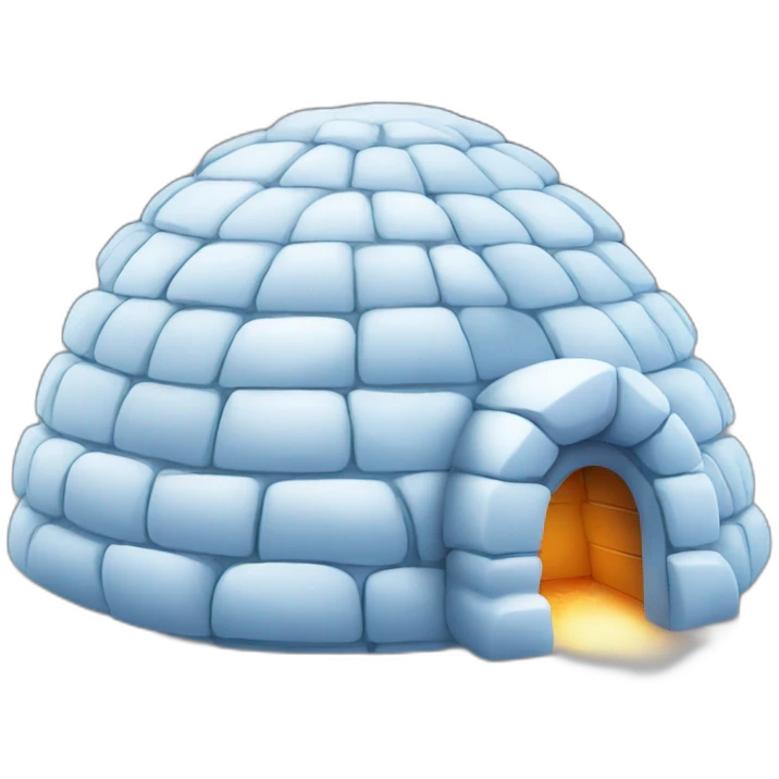 igloo with fireworks emoji