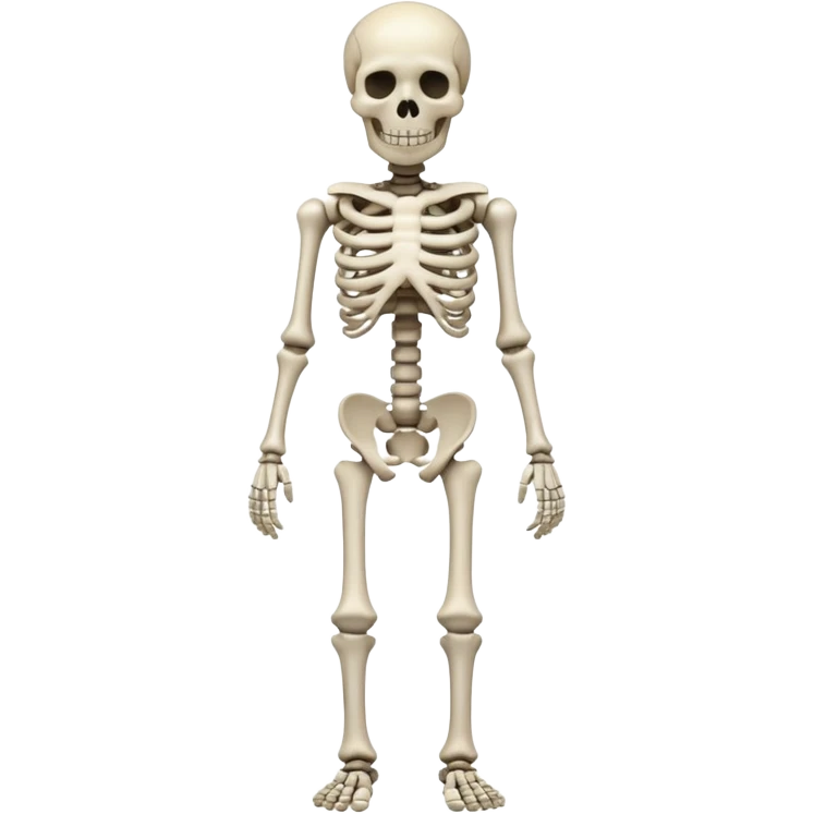 horror skeleton full body dead emoji