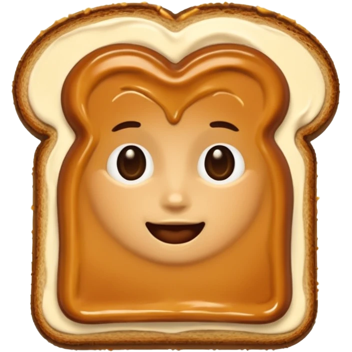 toast with dulce de leche in it emoji