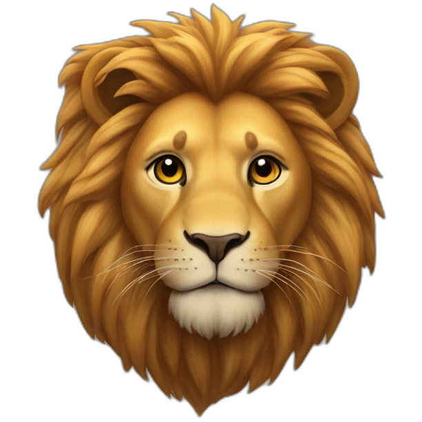 lion sur une abeille emoji