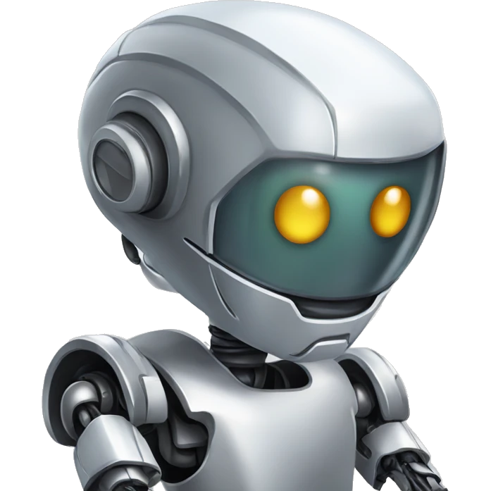 ROBO HOLDING THE ICONE 
GOOGLE CHROME emoji