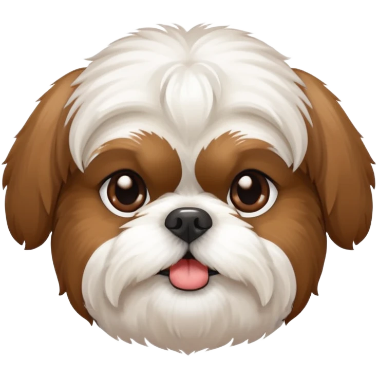 Cute dog shih tzu emoji