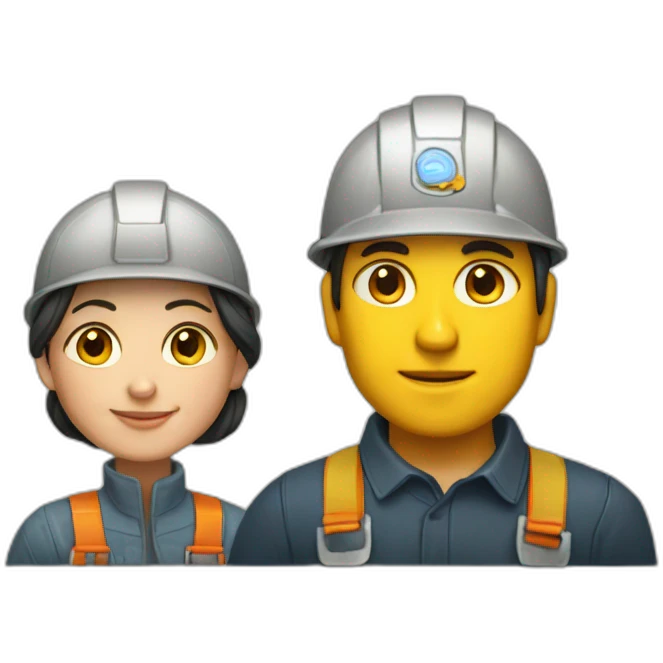 Worker and Kolkhoz Woman emoji