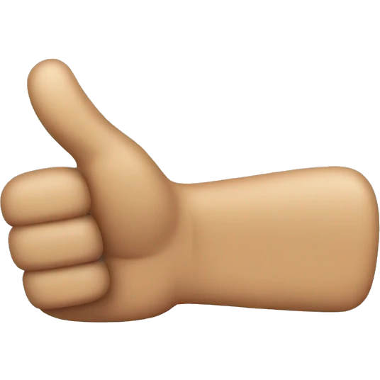 sideways thumbs-up emoji