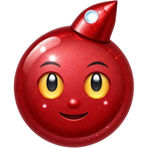 red glitter repair emoji