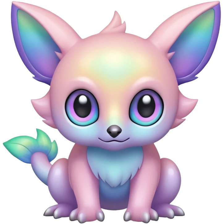  Iridescent pale pastel fakemon-creature  emoji