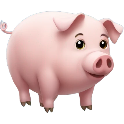 Pig in the sky emoji