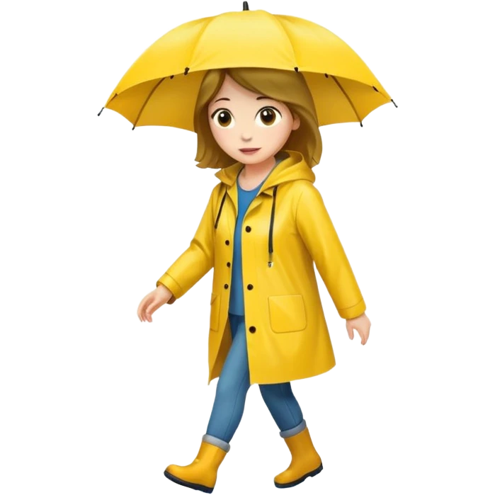 Raincoat Pedestrian woman emoji