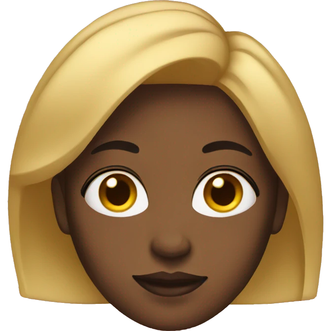 black woman with blonde hair  emoji