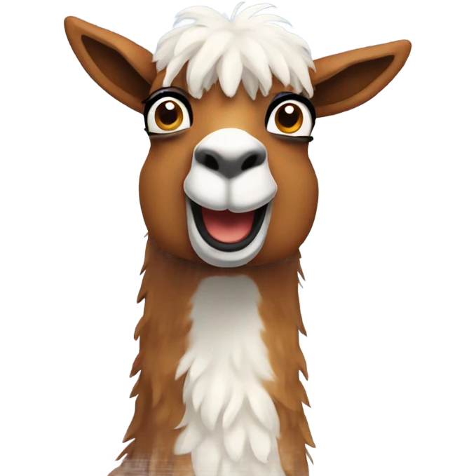 Goofy llama emoji