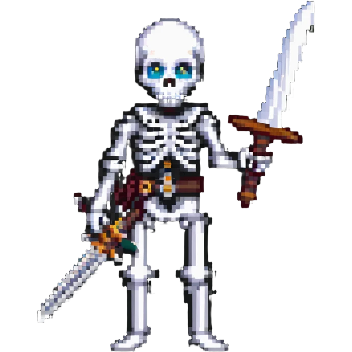 skeleton with a sword emoji