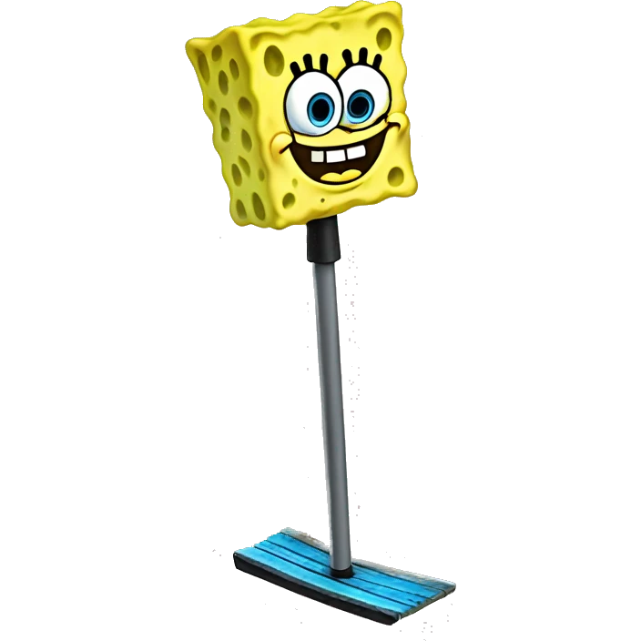 SpongeBob on a pogo stick emoji