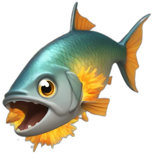 exploding fish emoji