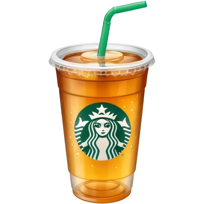 Soft drink in plastic cup (like Starbucks Cup) emoji