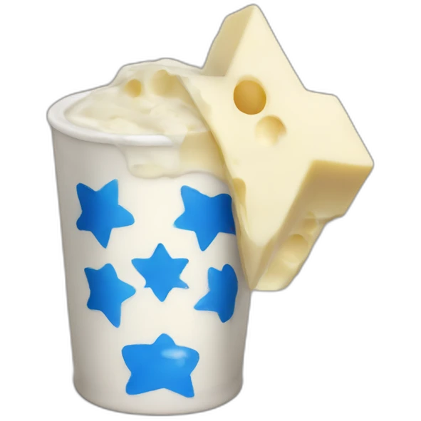 Dairy with Star of David emoji
