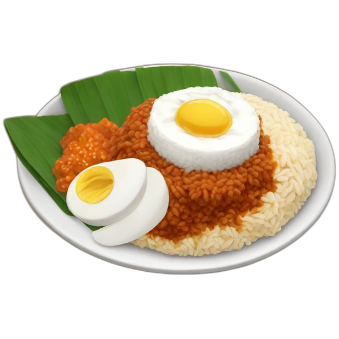 malaysian nasi lemak emoji
